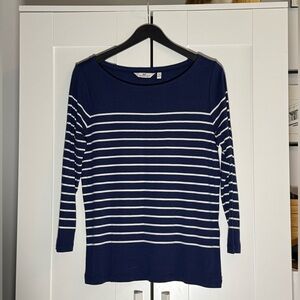 Vineyard Vines Navy and White Striped Top